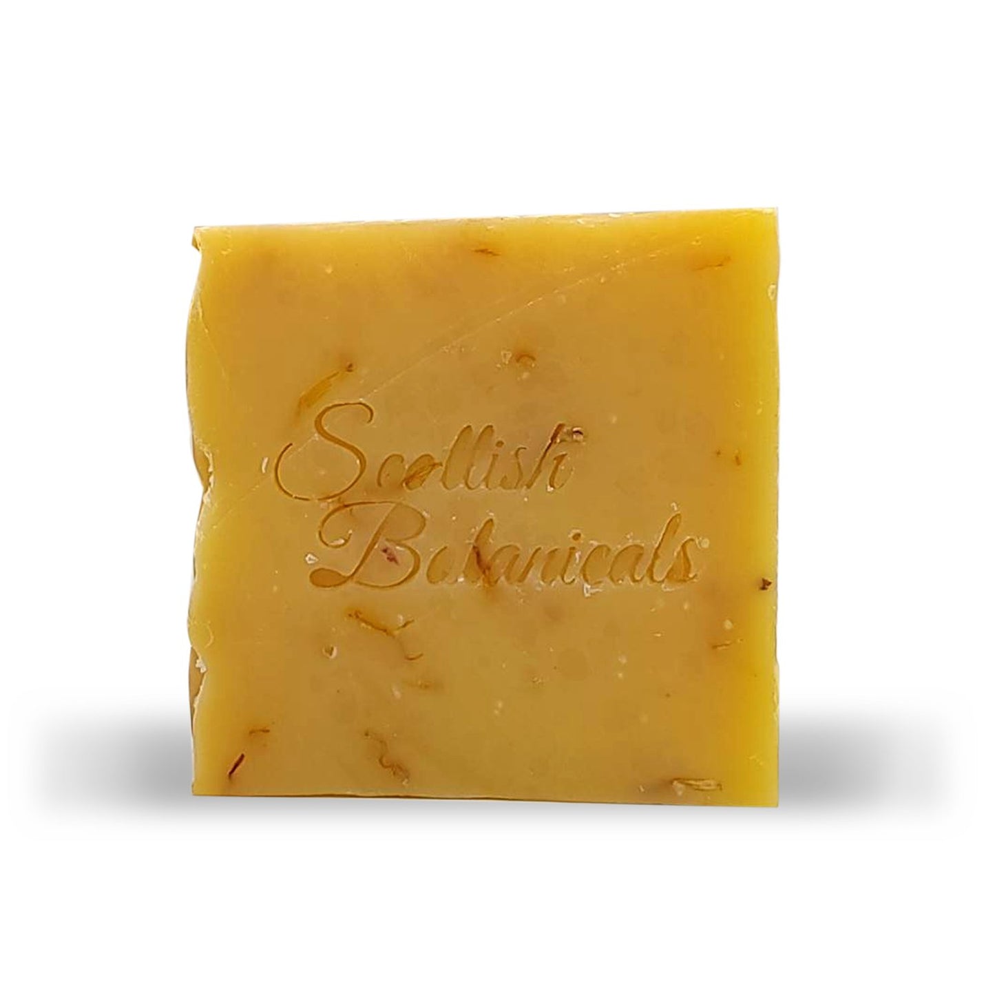 SCOTTISH BOTANICALS artisan soap bar with natural marigold and meadowsweet, vegan and handmade