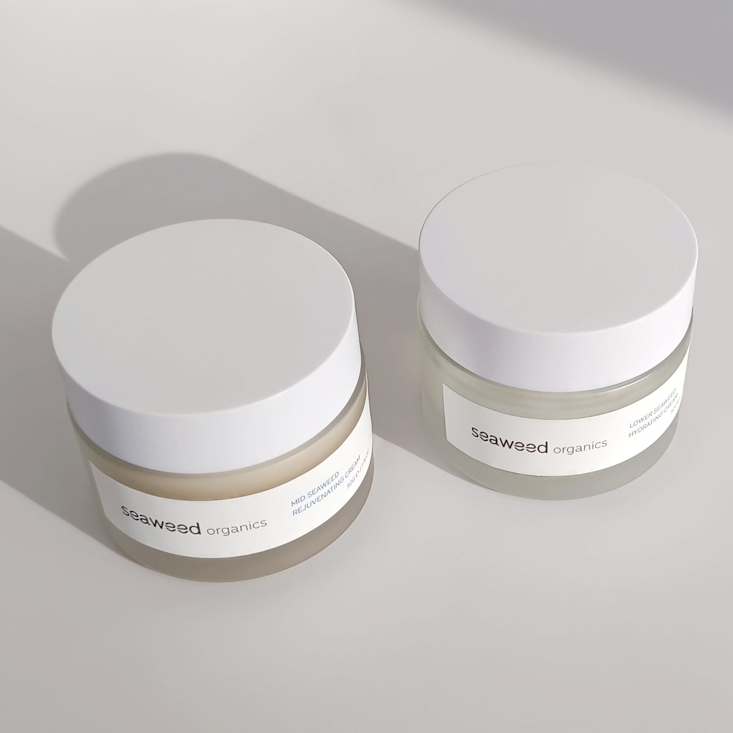 SEAWEED ORGANICS Mid+Lower facial cream gift set featuring nourishing seaweed-based formulas for revitalizing and hydrating the skin. by diana drummond