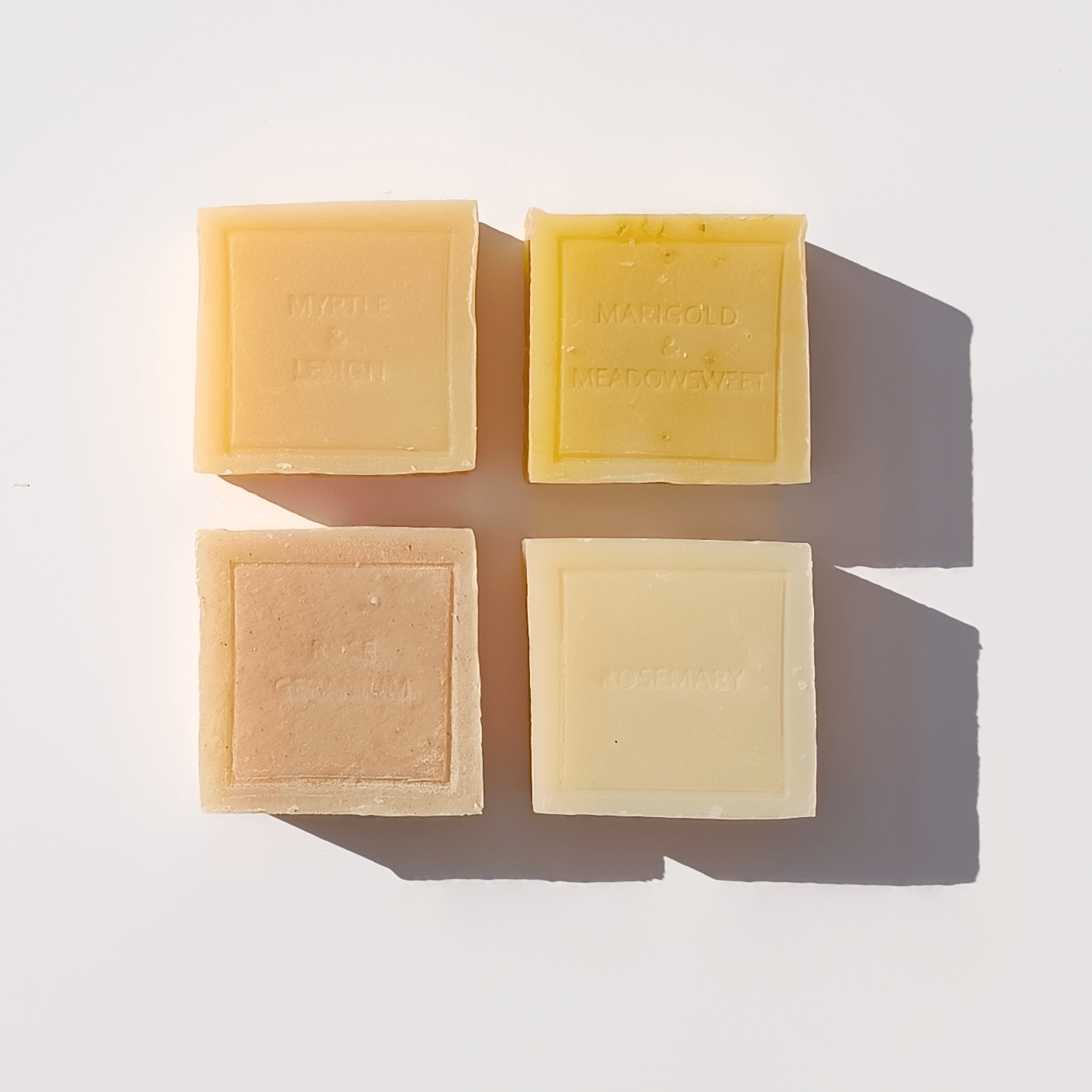 Mini handmade soap bar offered as a free gift with purchase