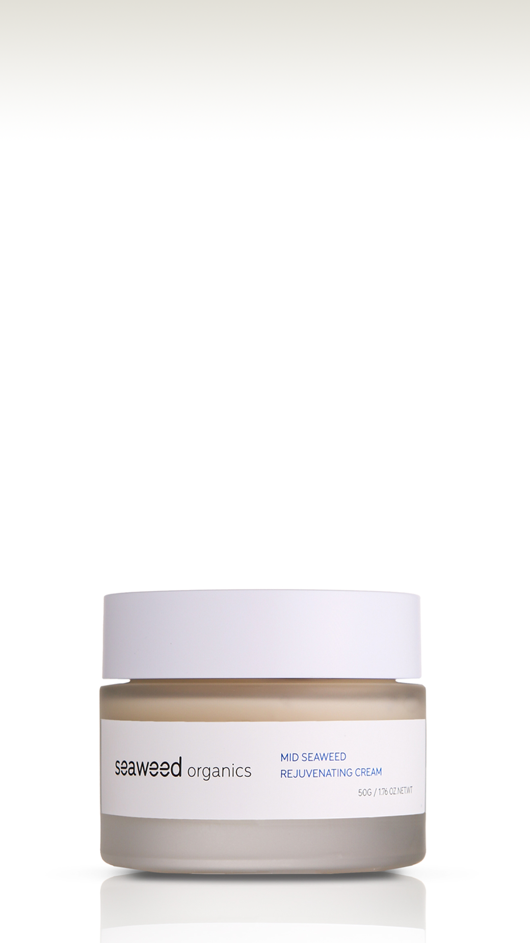 SEAWEED ORGANICS Mid Seaweed Cream opened, showing smooth rich consistency