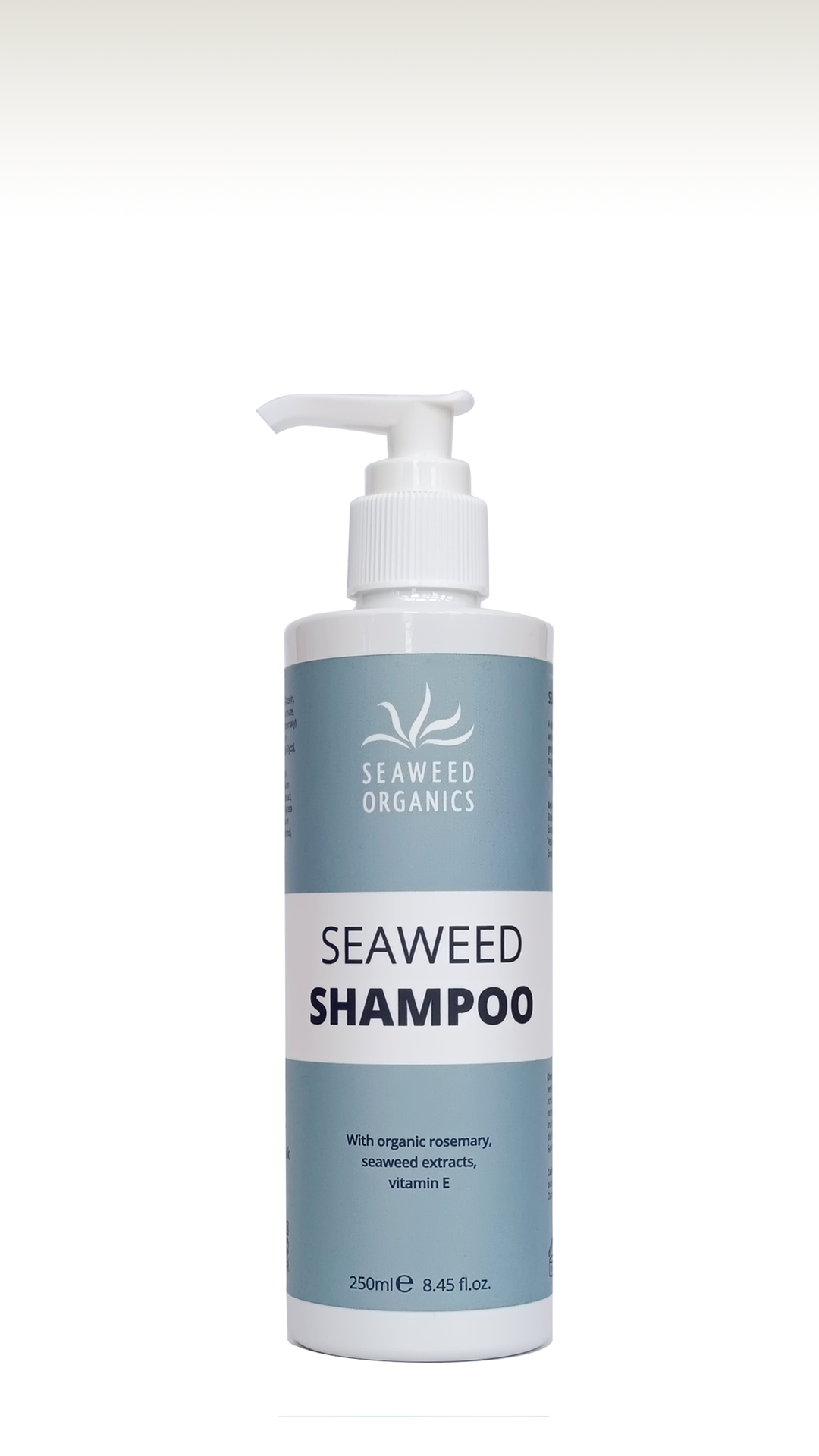 Botanical seaweed shampoo enriched with rosemary, vegan and natural