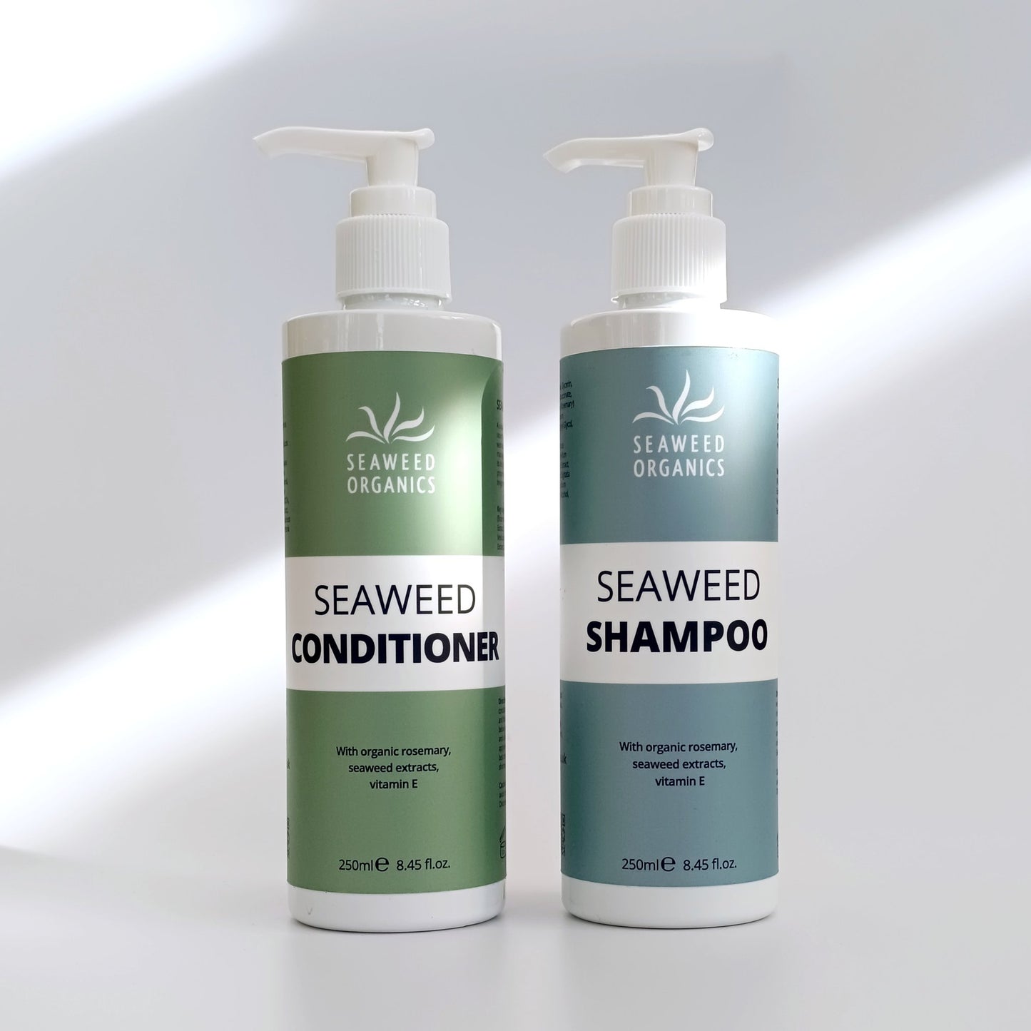 Seaweed Organics vegan shampoo with refreshing rosemary scent and marine nutrients