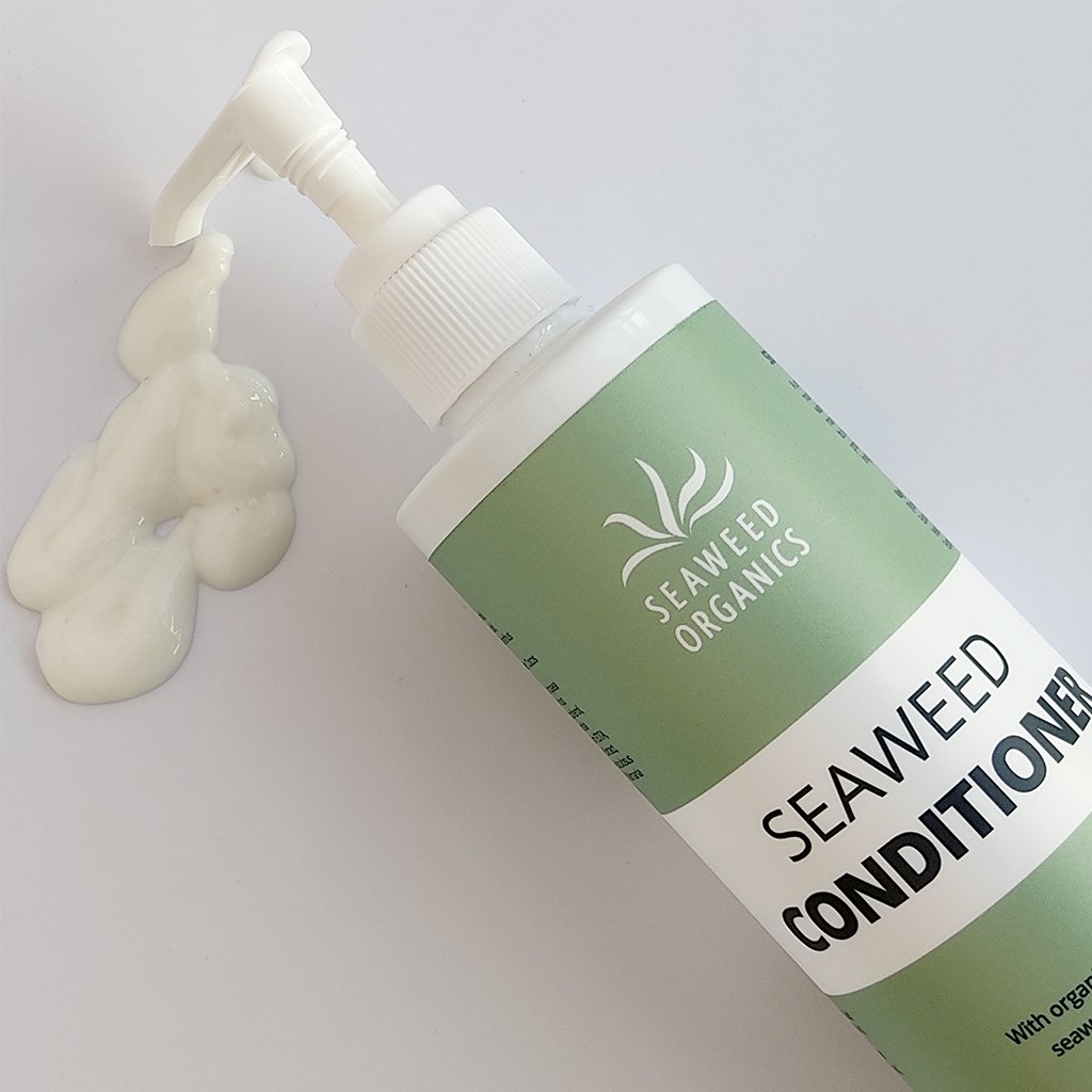 SEAWEED ORGANICS Seaweed Shampoo & Conditioner set with natural seaweed extracts for nourished, healthy hair. by diana drummond
