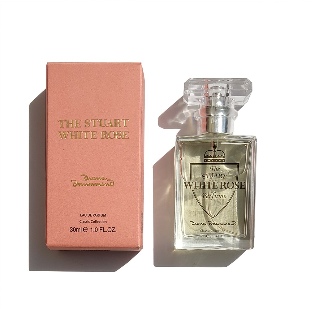 The Stuart White Rose Classic by Diana Drummond is the inaugural fragrance in their royal series of Scottish perfumes.