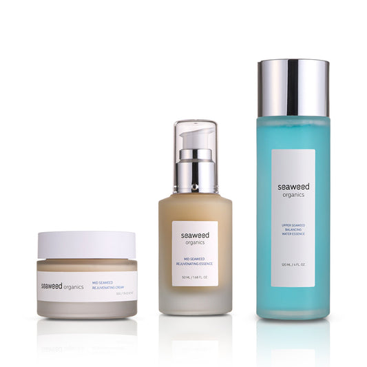 SEAWEED ORGANICS Upper+Mid skincare gift set – natural seaweed-based products in eco-friendly packaging