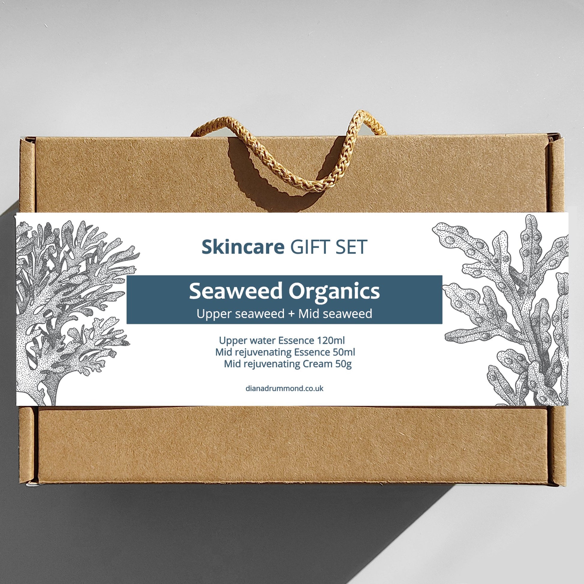 SEAWEED ORGANICS Upper+Mid – vegan skincare gift set with hydrating and cleansing products
