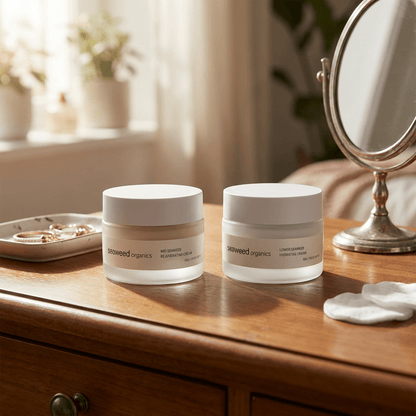 Mid+Lower facial cream gift set - Diana DrummondMid+Lower facial cream gift setGift skincareSEAWEED ORGANICSDiana Drummond