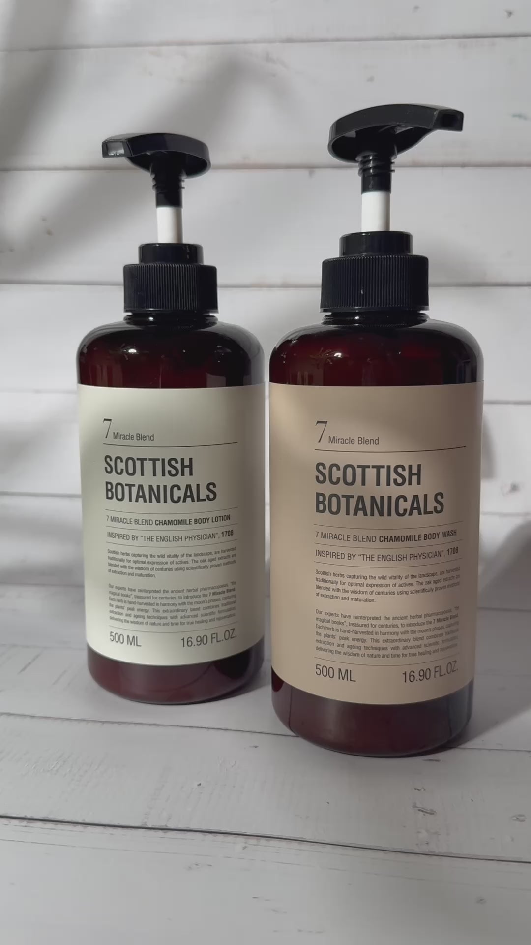 7 Miracle Blend Chamomile Body lotion & Body wash set