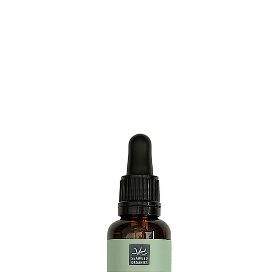 SEAWEED ORGANICS Restoring Facial Oil – a rejuvenating facial oil enriched with seaweed extracts, designed to hydrate, repair, and restore the skin, leaving it soft, smooth, and radiant. by diana drummond