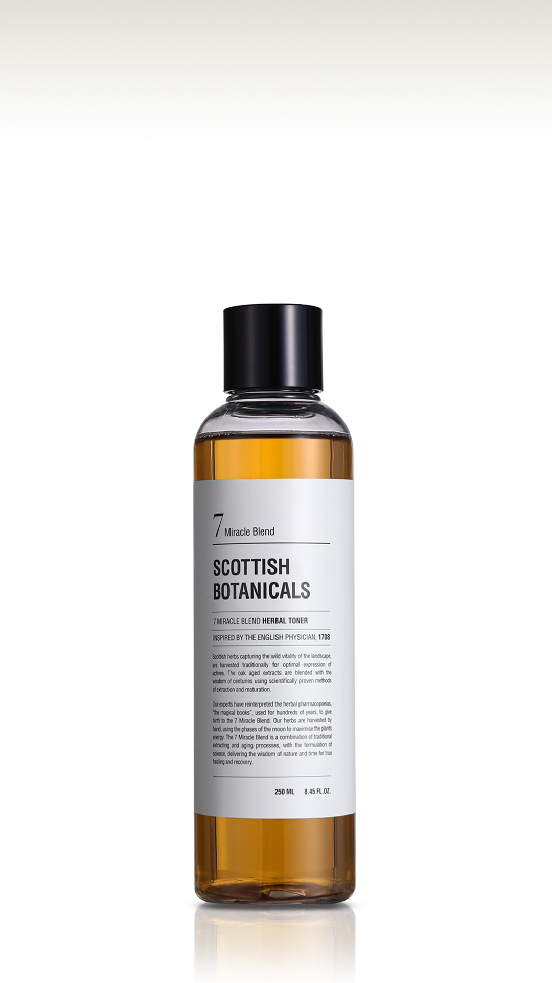 SCOTTISH BOTANICALS 7 Miracle Blend Herbal Toner – a rejuvenating toner enriched with seven potent herbal extracts, designed to balance, hydrate, and refresh the skin, leaving it smooth, revitalized, and ready for the next step in your skincare routine. by diana drummond