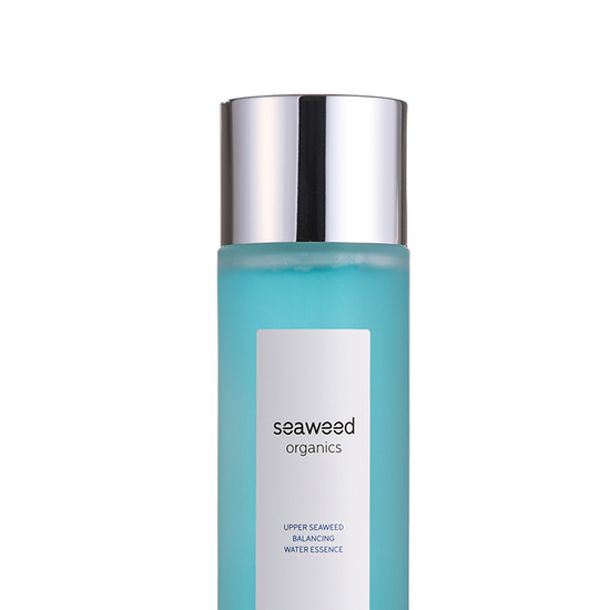 SEAWEED ORGANICS Upper Seaweed Balancing Water Essence – a hydrating and balancing essence enriched with seaweed extracts, designed to refresh and nourish the skin for a healthy, radiant glow. by diana drummond