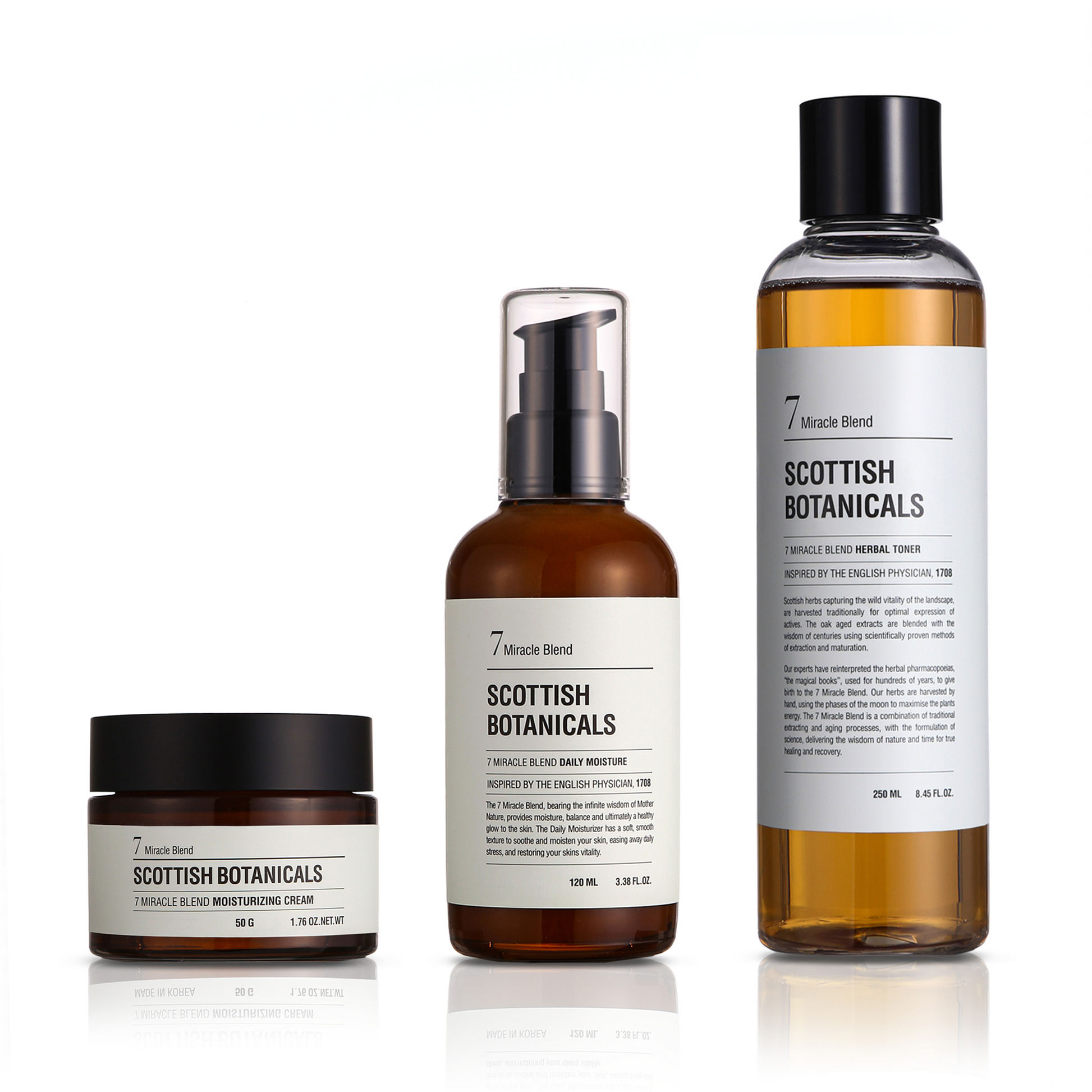 SCOTTISH BOTANICALS 7 Miracle Blend Skincare Gift Set – a premium skincare gift set featuring a blend of seven potent botanicals, designed to hydrate, nourish, and rejuvenate the skin for a radiant and youthful glow. by diana drummond