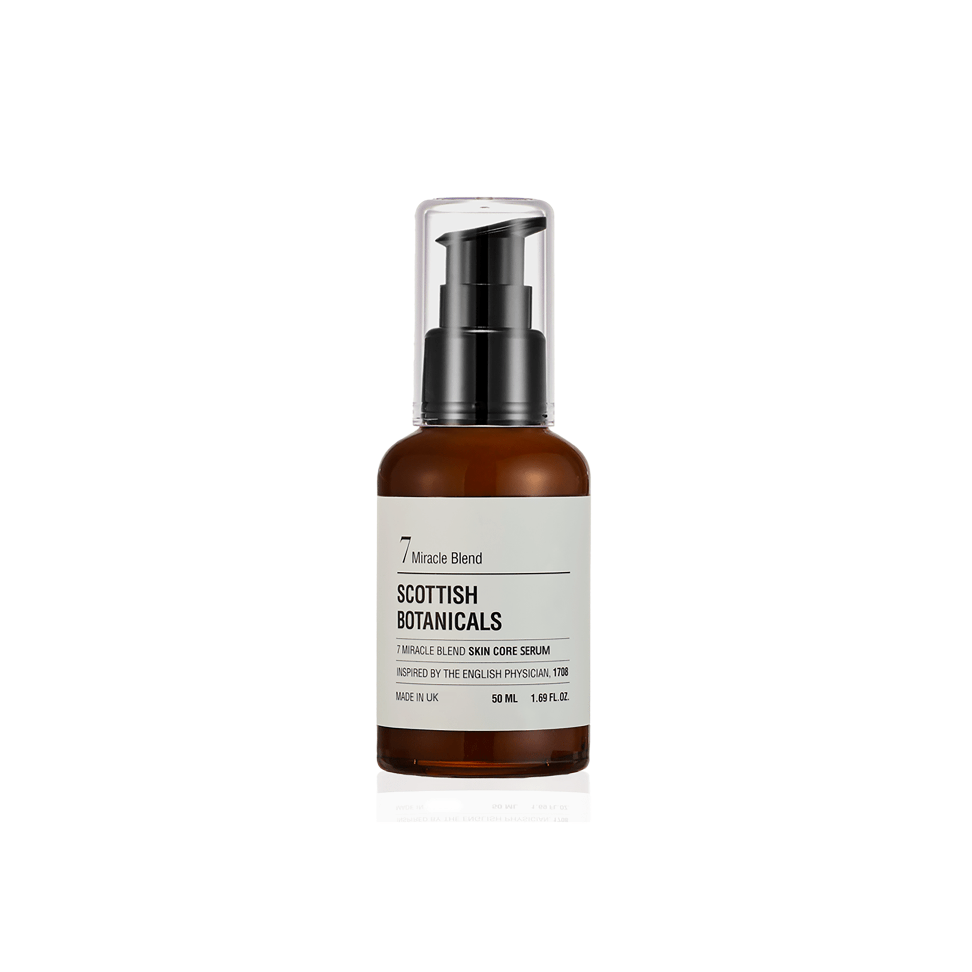 SCOTTISH BOTANICALS 7 Miracle Blend SKIN CORE SERUM – a potent serum featuring a blend of seven powerful botanicals, designed to nourish, repair, and rejuvenate the skin, promoting a radiant and youthful complexion. by diana drummond